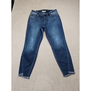 Kancan Jeans Womens 14 Estilo Skinny Raw Hem Stretch High Rise